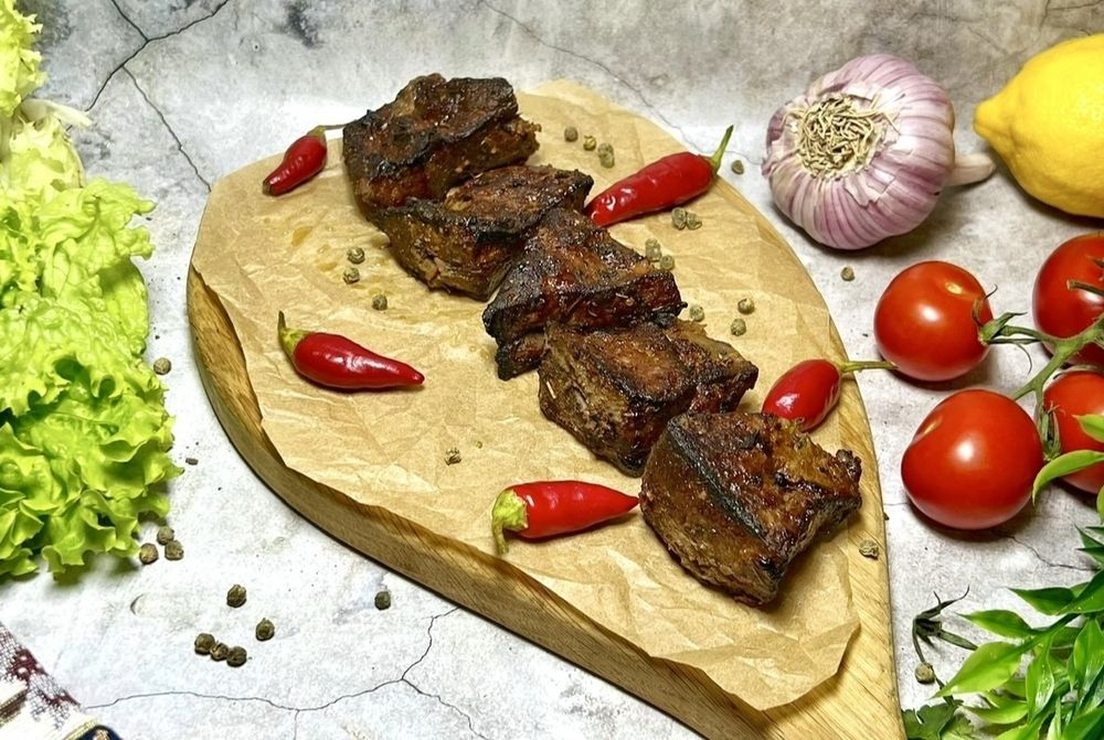 Шашлык из печени телятины