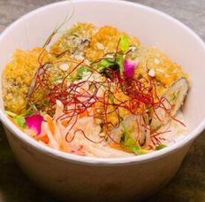 Темпура-Угорь-Спайси-соус-Имбирь