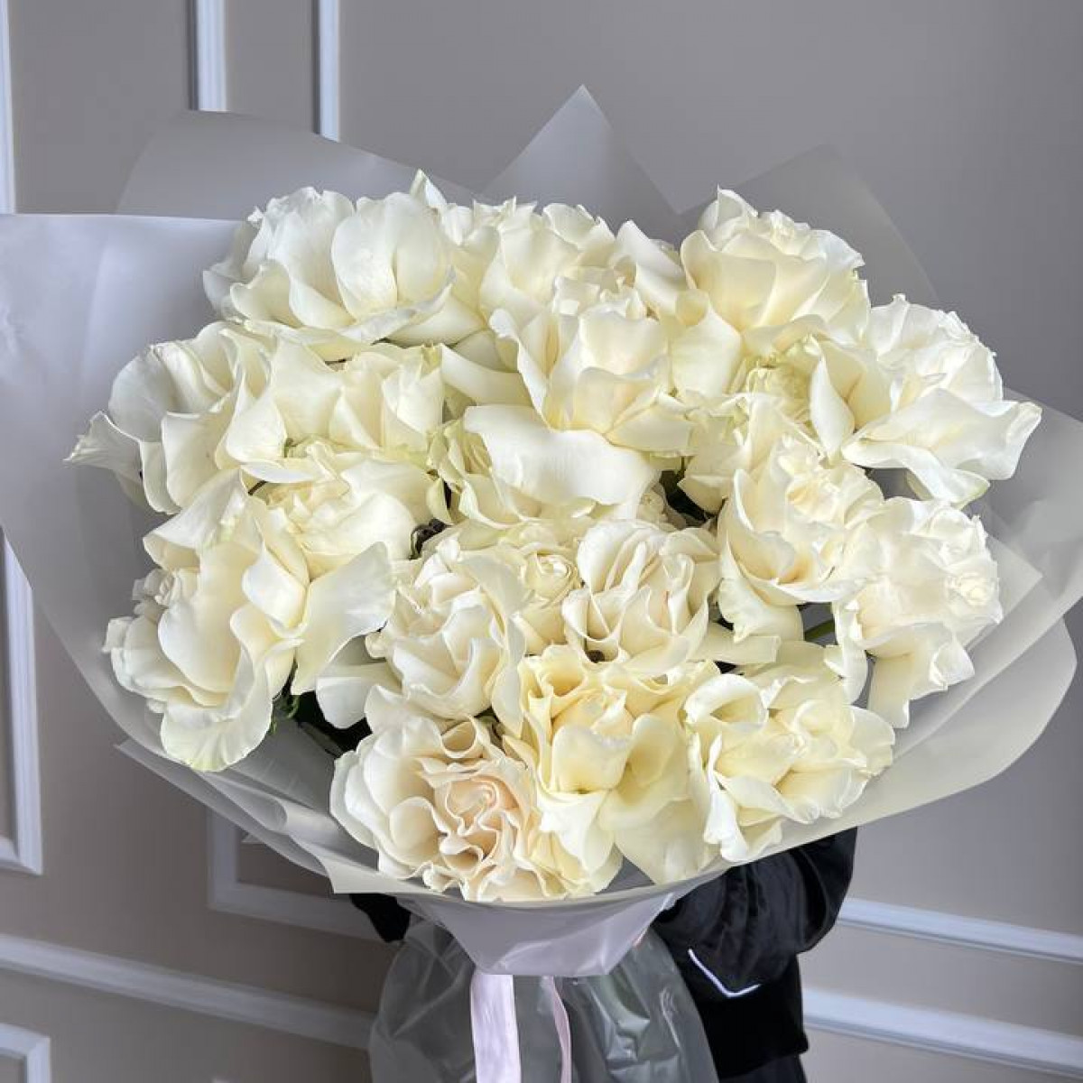 Моно букет из 21 французских роз (предзаказ)