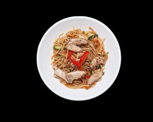 Яичная лапша со свининой
