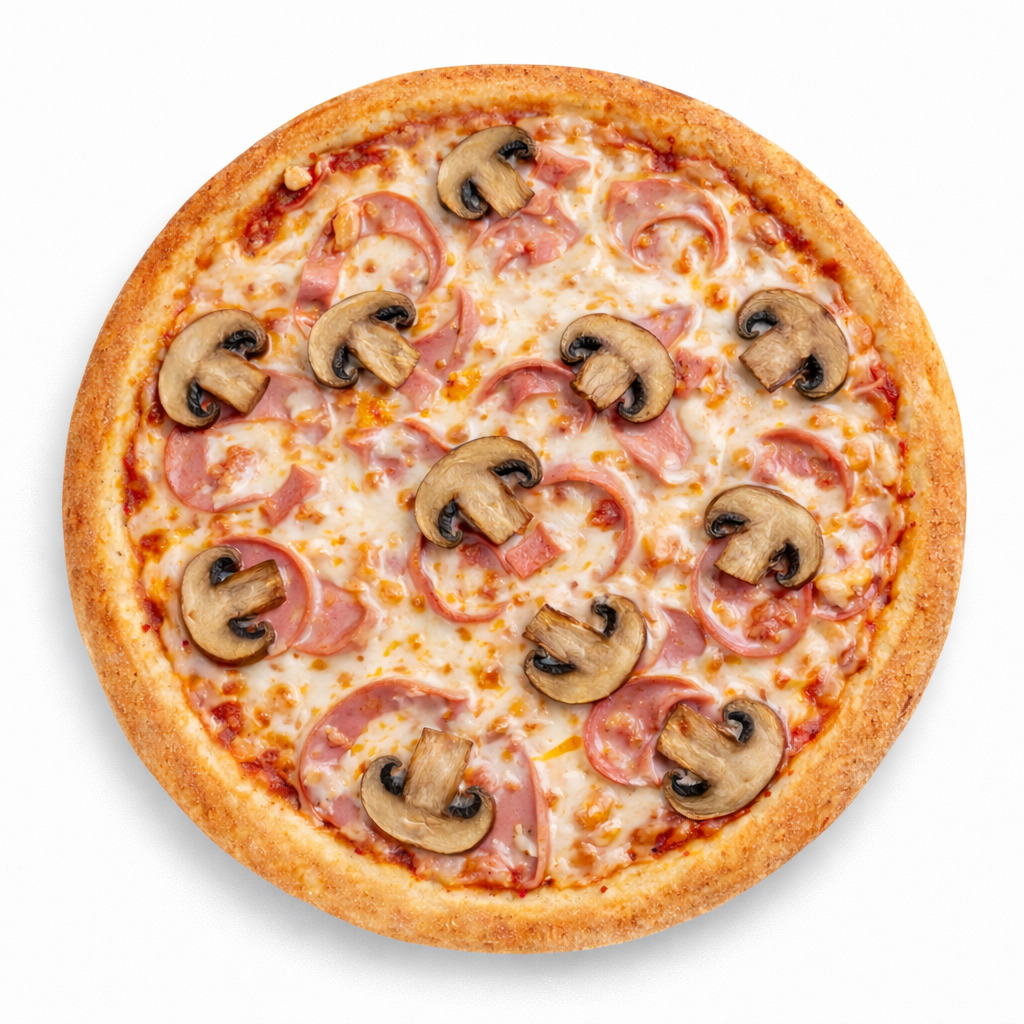 Ветчина и грибы 33 см. (итальянское)