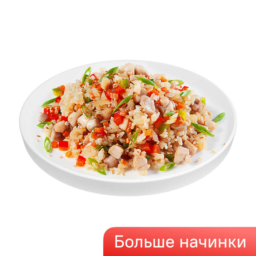 Тяхан с курицей