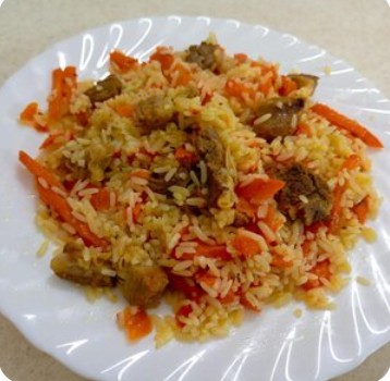 Плов по-узбекски с говядиной