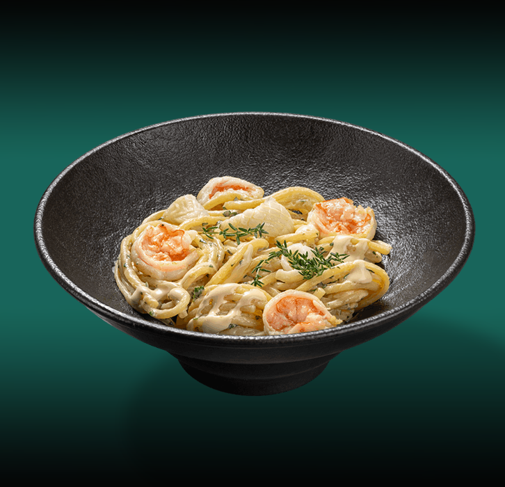 Спагетти с морепродуктами