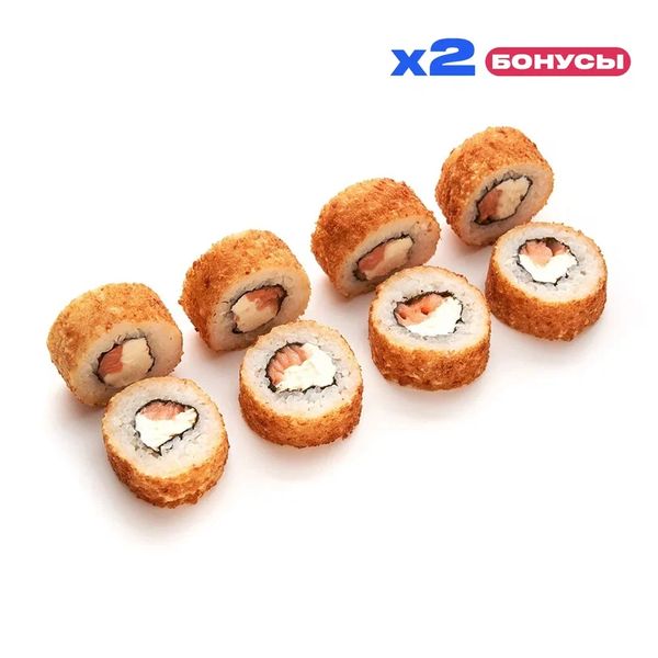 Жареный с лососем