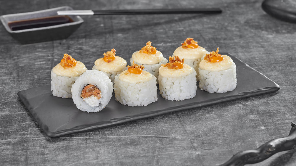 Ролл Солнечный остров запеченный