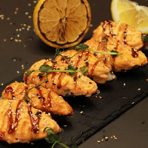 Мидии запеченные