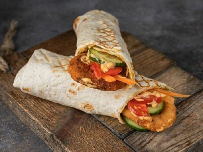 Шаверма вегетарианская в тонком лаваше