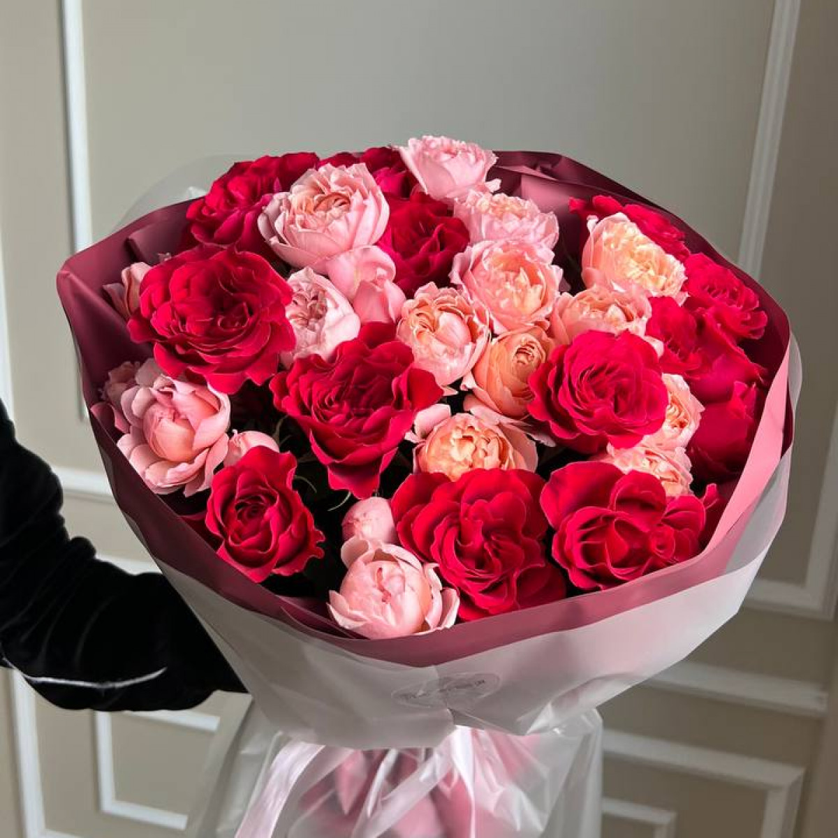 Моно букет из кустовых роз 23 (предзаказ)