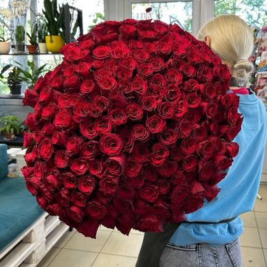 Букет из 201 красной розы