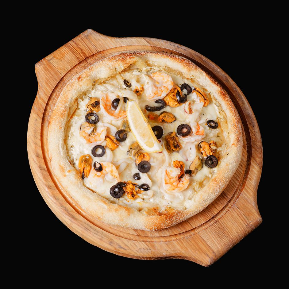 Пицца с морепродуктами