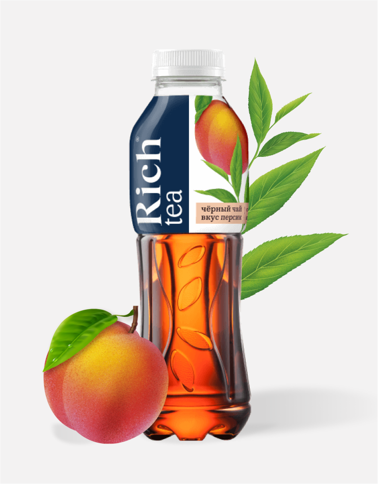 Чай черный  персик.