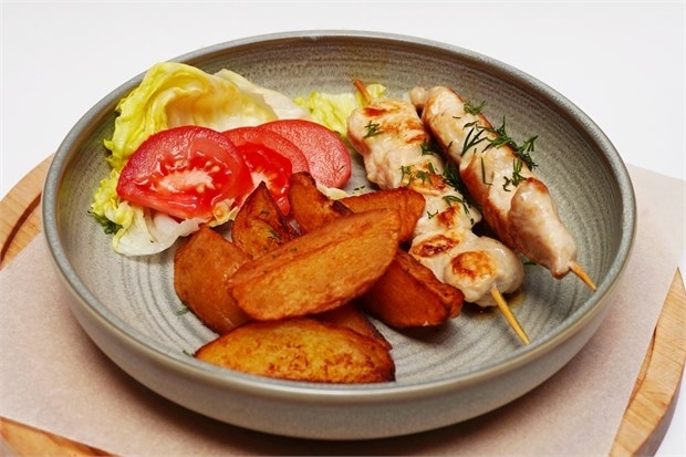 Шашлычок с овощами