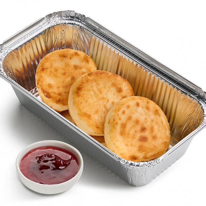 Сырники с Клубничным джемом 2 штуки