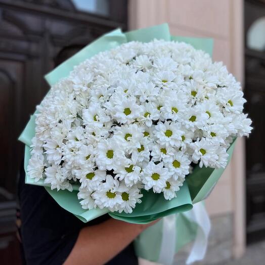 Хризантемы ромашки букет милашке