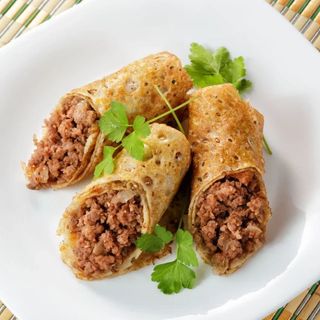 Блинчики с мясным фаршем