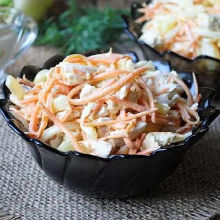 Куриный с корейской морковью