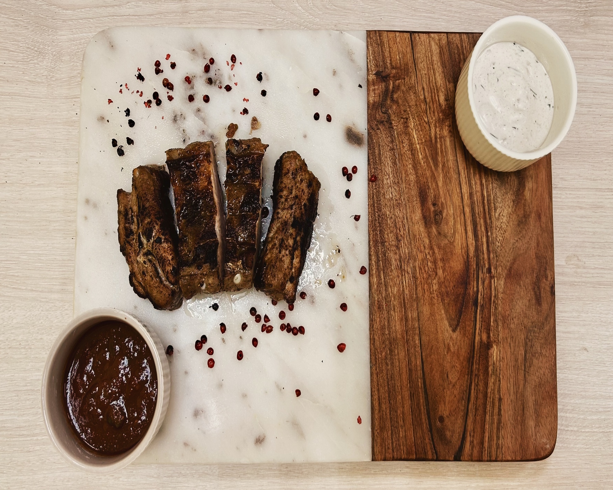 Шашлык из свиных ребрышек