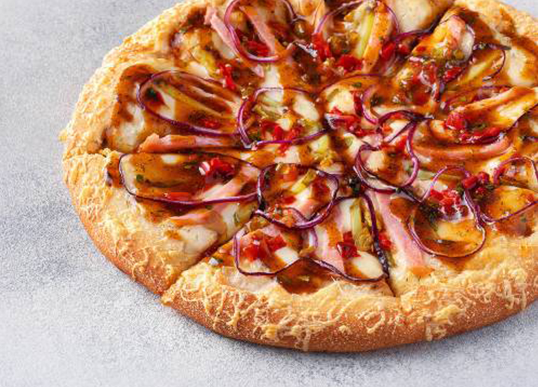 Пицца Фермерская 25 см на толстом с сыром