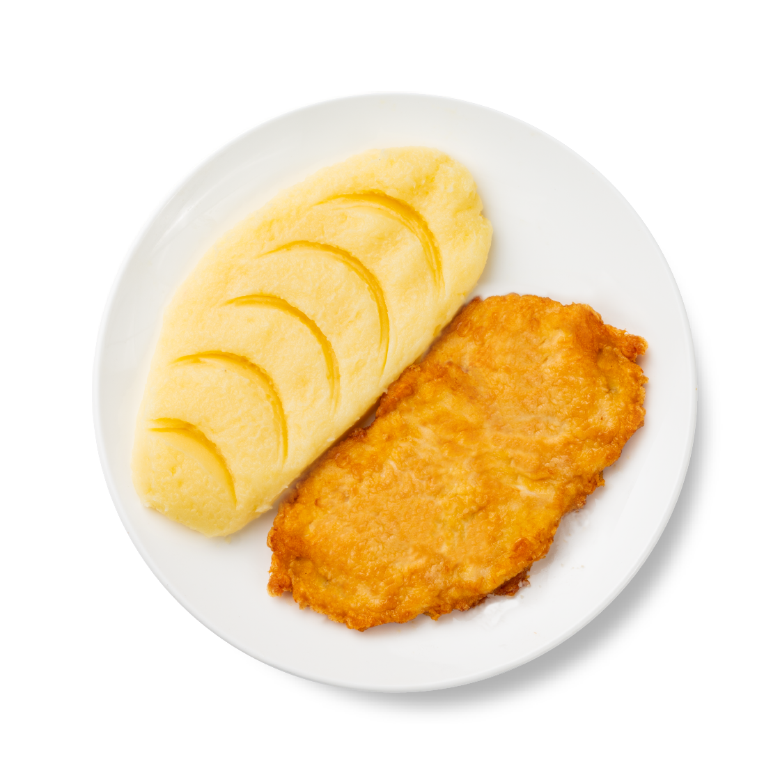 Куриный шницель с пюре