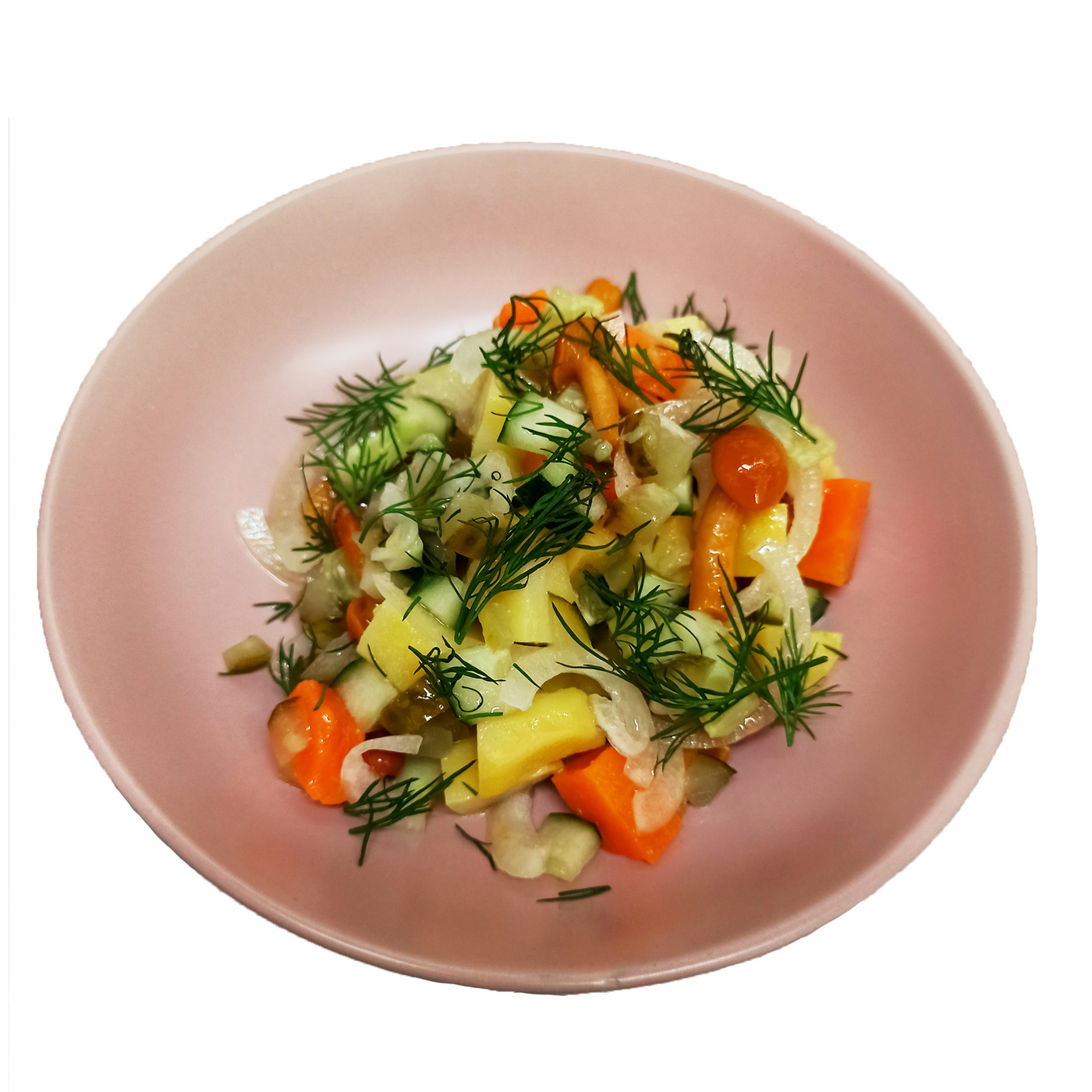 Салат картофельный с опятами Д