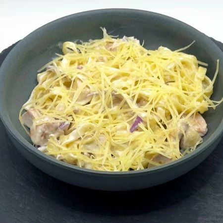 Паста цыплёнком с грибами