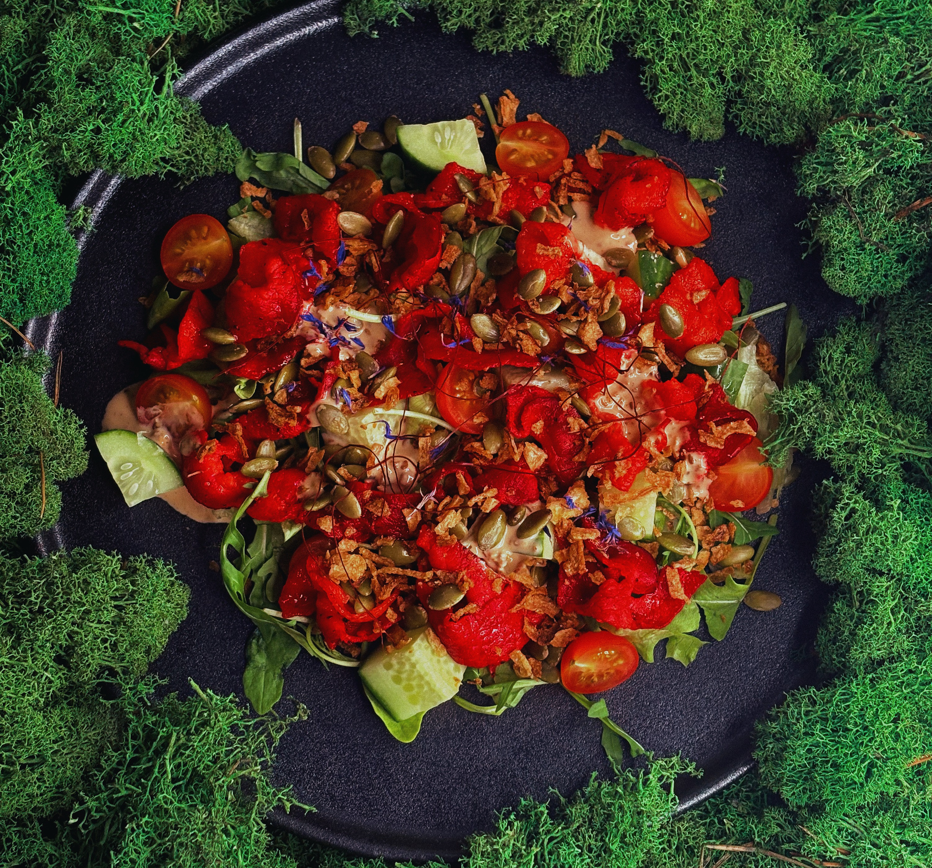 Салат с беконом