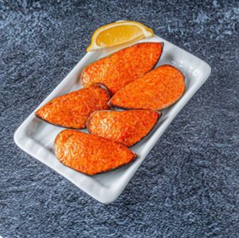 Запеченные мидии в ракушках
