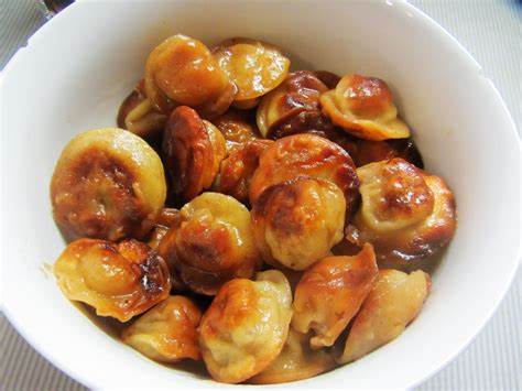 Пельмени жареные