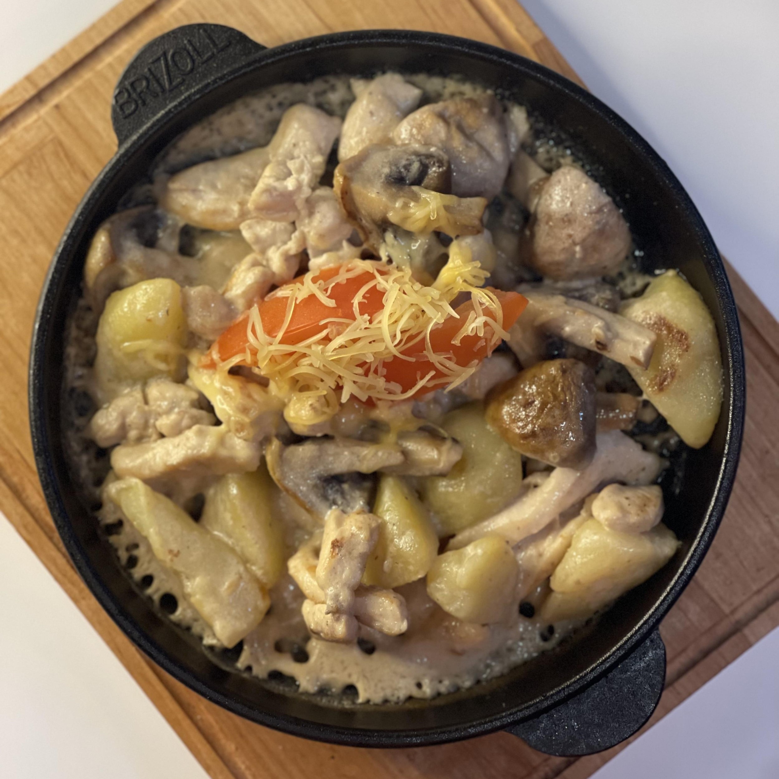 Бефстроганов с курицей