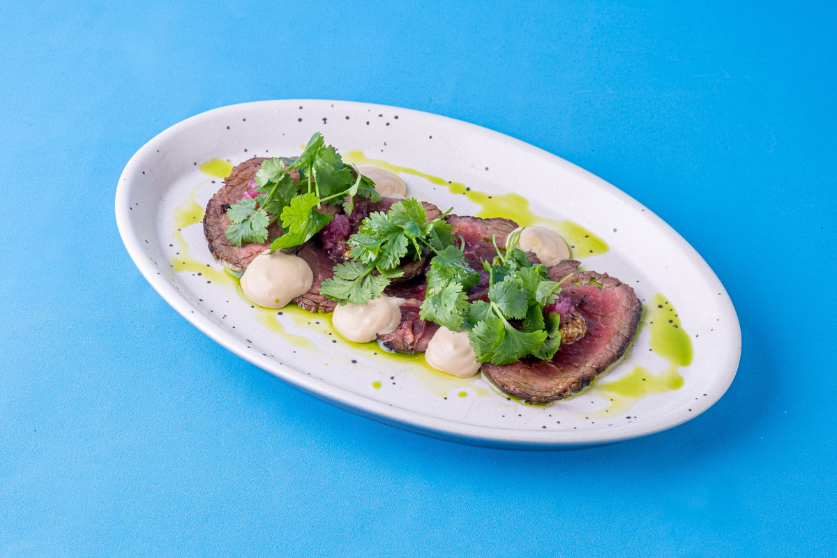 Ростбиф с соусом унаги