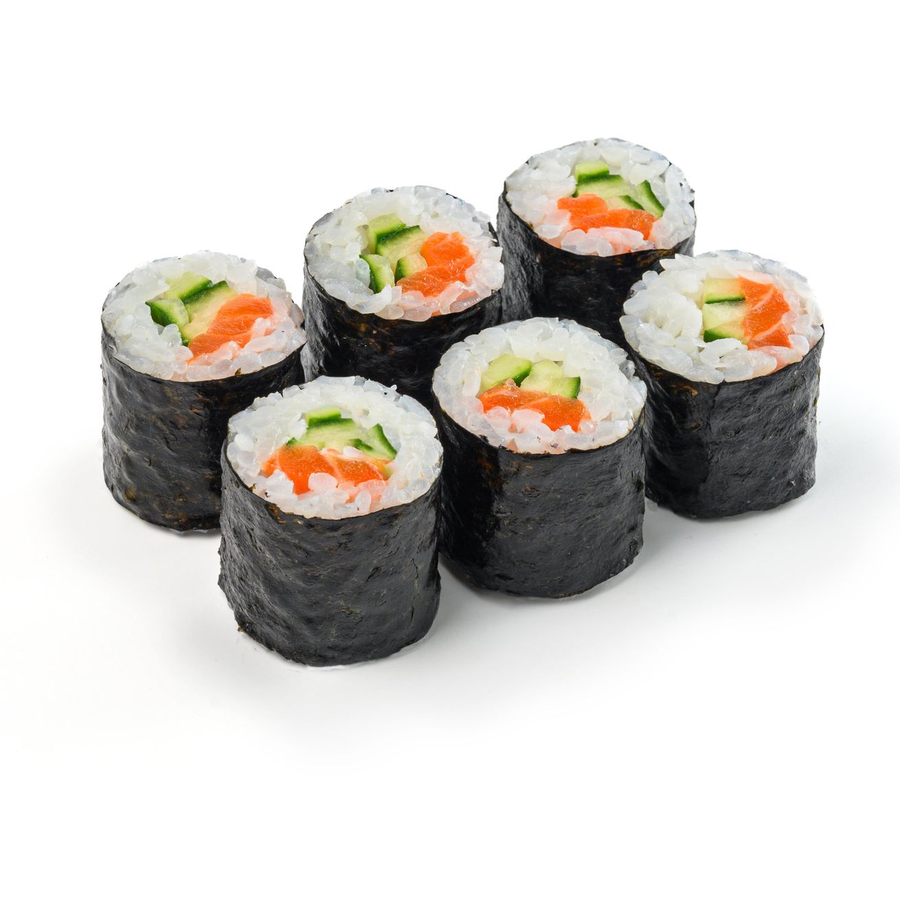 Малый с лососем и огурцом