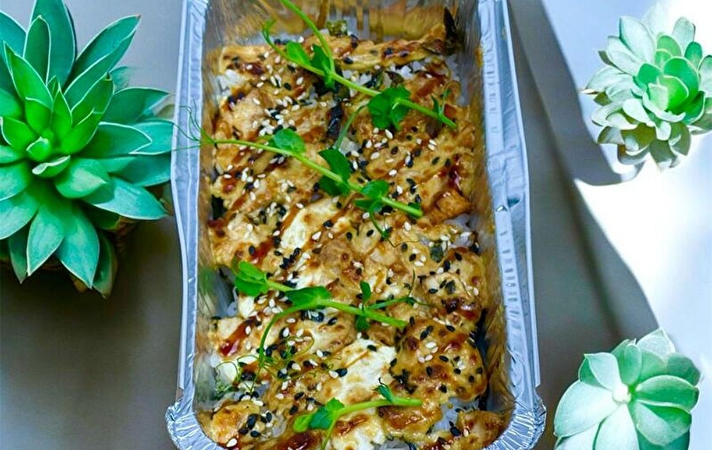 Запечённый бокс с курицей