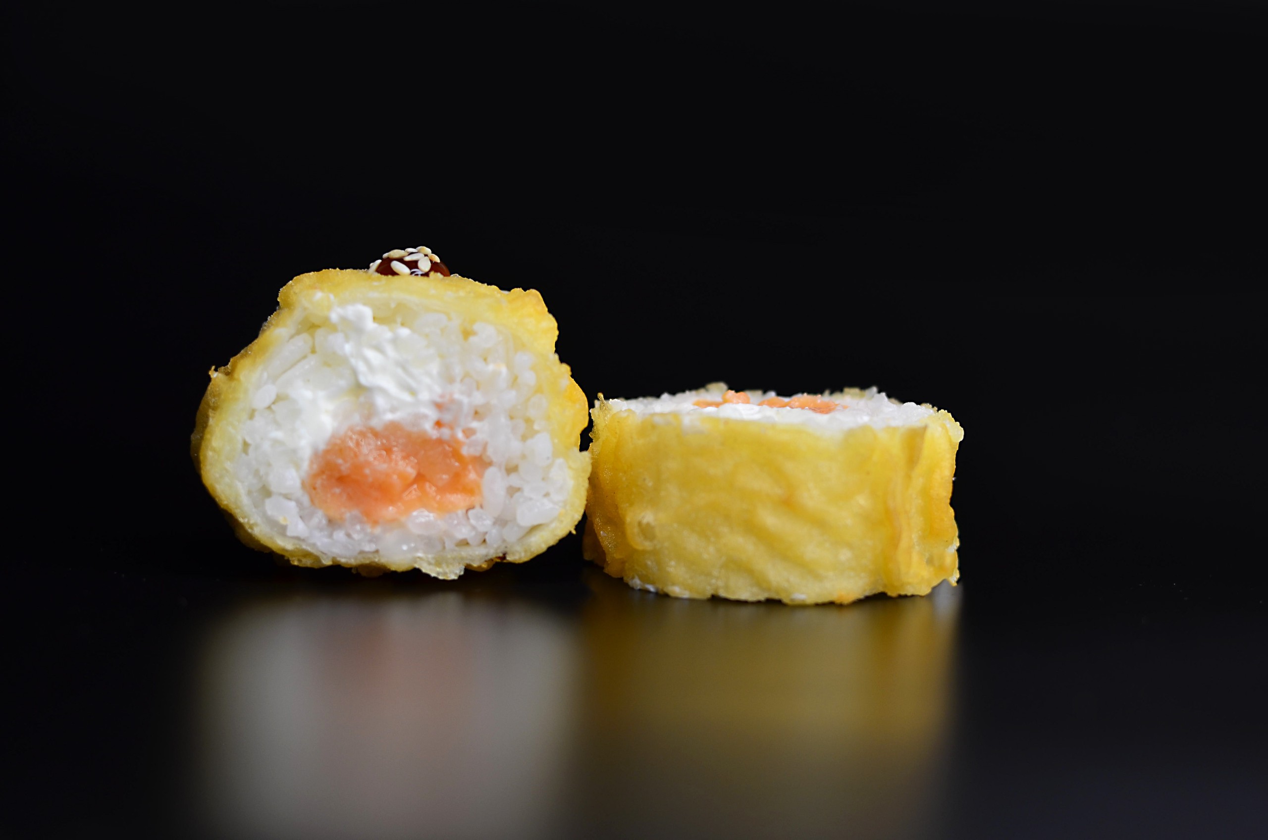 Нежный с лососем темпура