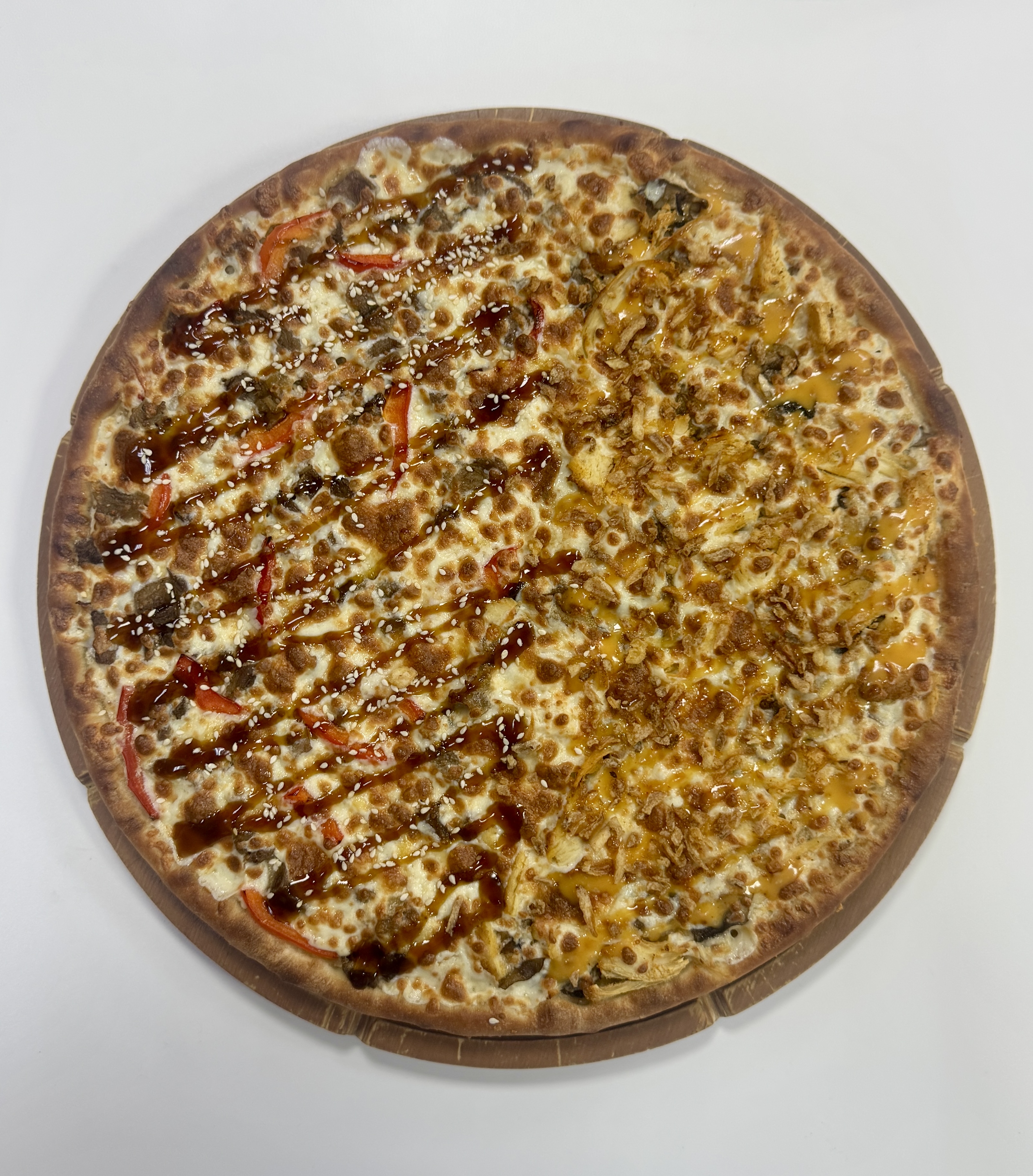 Пицца "Мясной дуэт" 29 см/500 гр