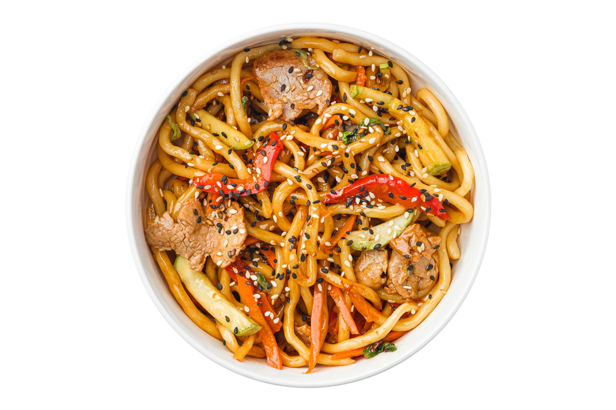 Удон со свининой в соусе WOK