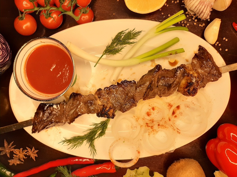 Шашлык из говяжьей вырезки
