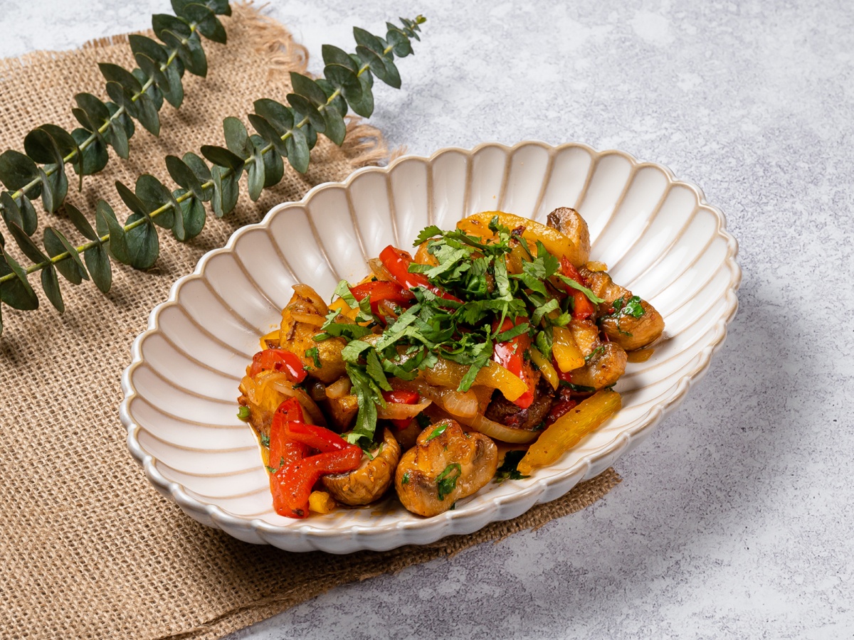 Картофель с грибами