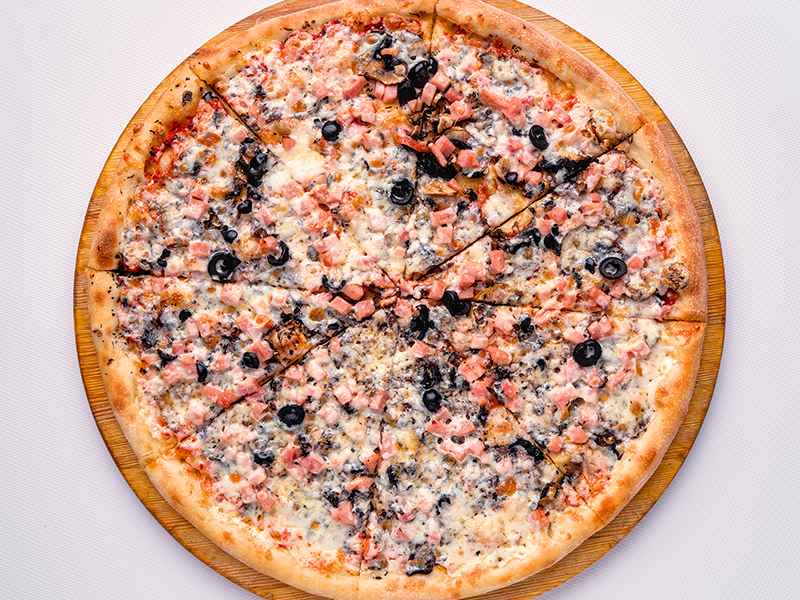 Ветчина с грибами, пицца 28см