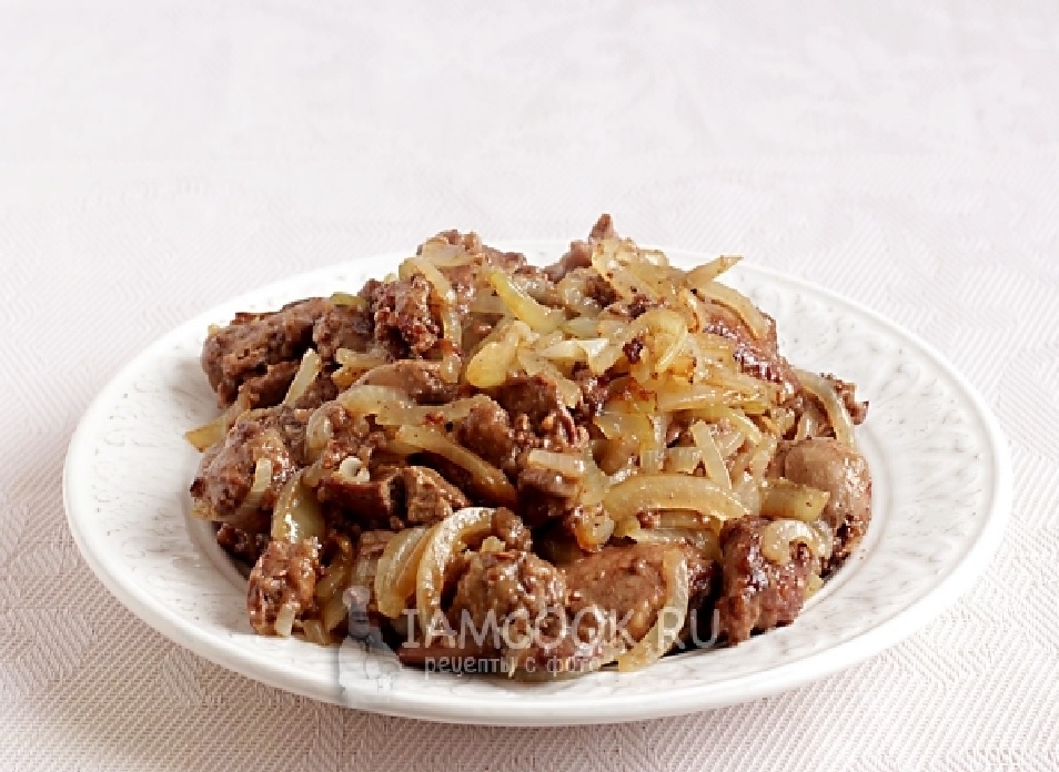 Сердце говяжье в сметаном соусе 50/50