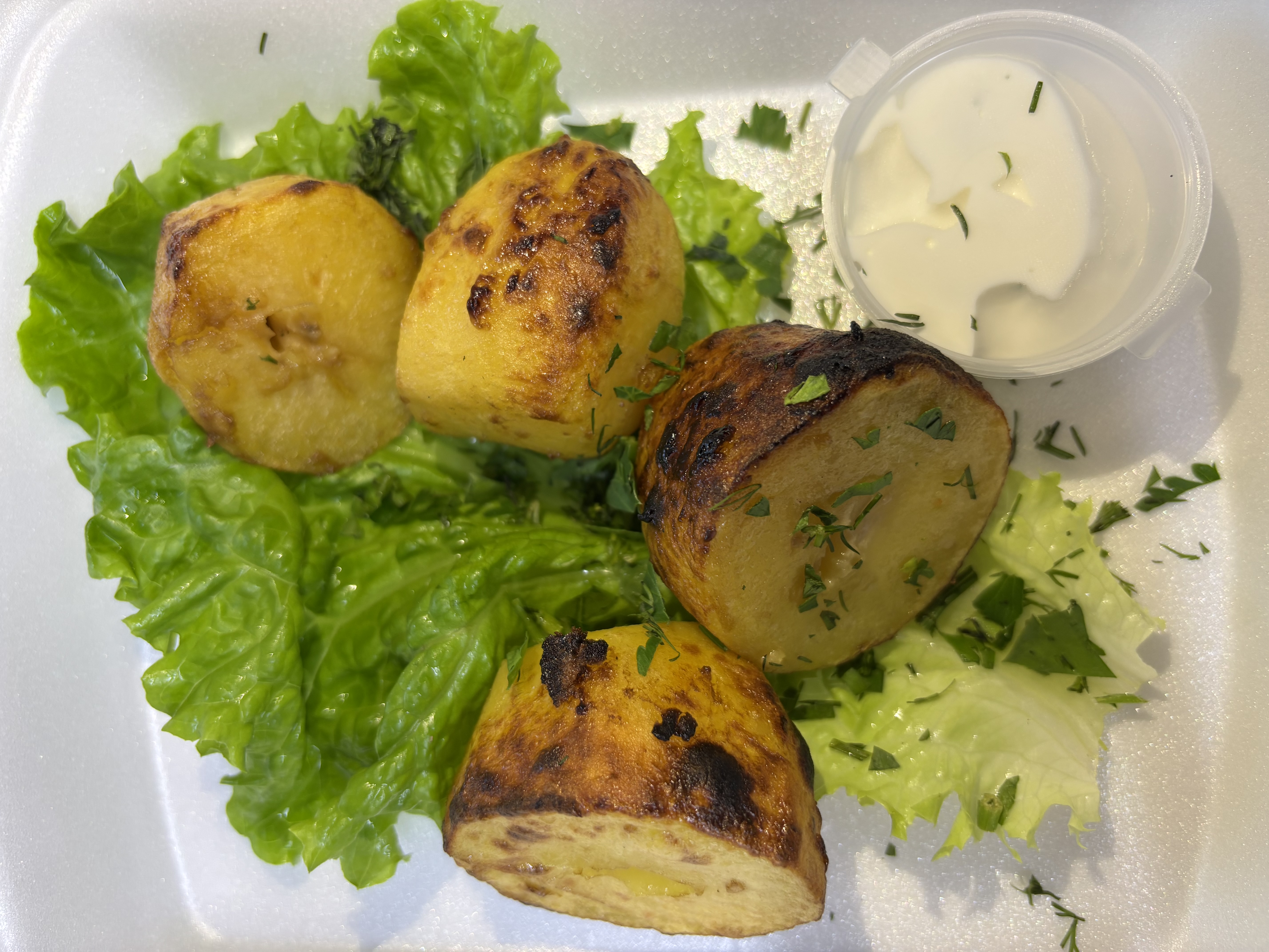 Картофель на мангале