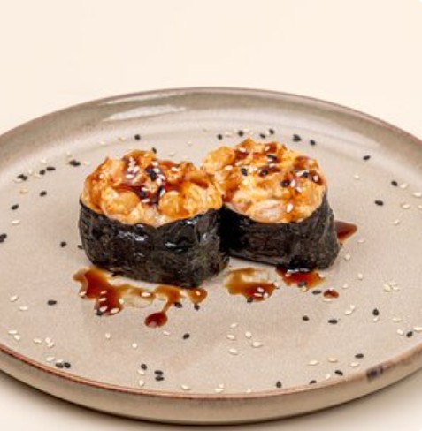 Суши запеченные с гребешком