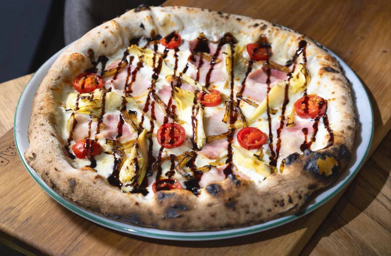 Пицца Бьянка с артишоками