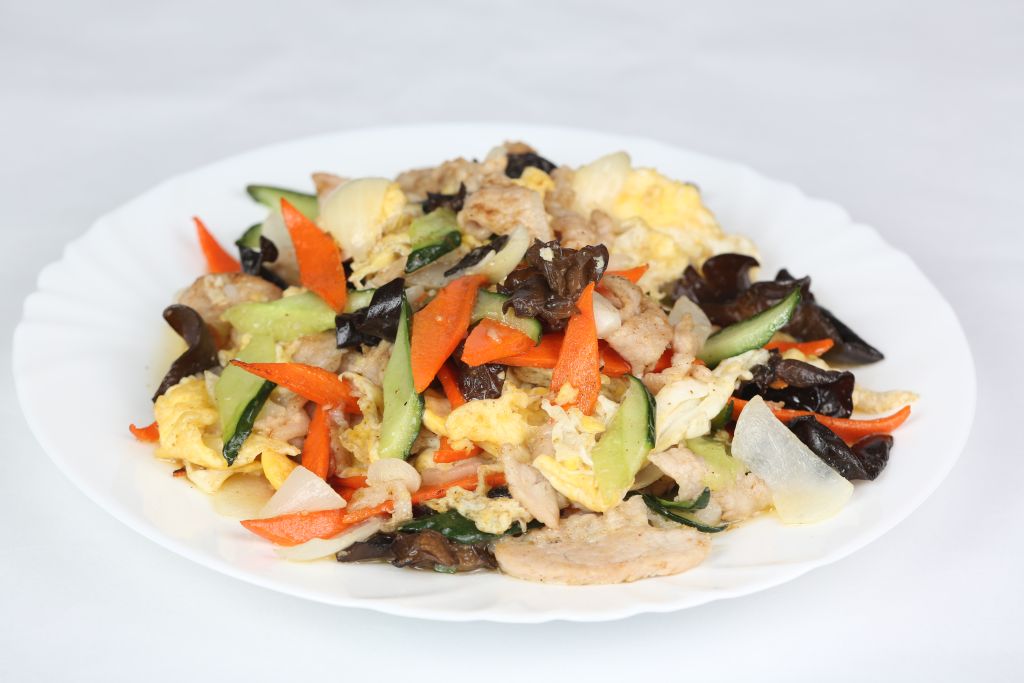 Китайский омлет с мясом