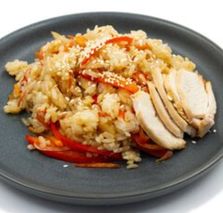 Тяхан с курицей