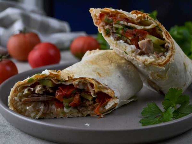 Шаурма из куриных сердечек