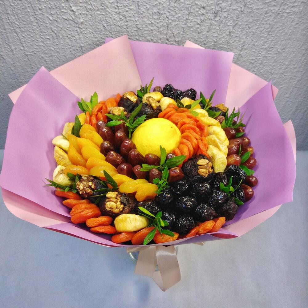 Букет из сухофруктов с лимоном "Польза"