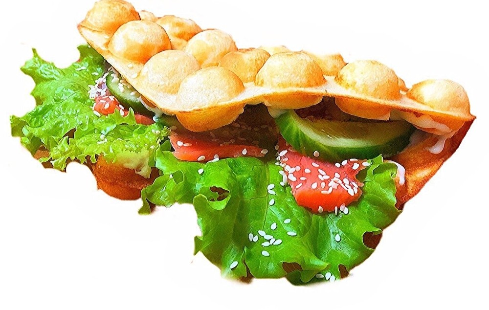 Гонконгская вафля с красной рыбой