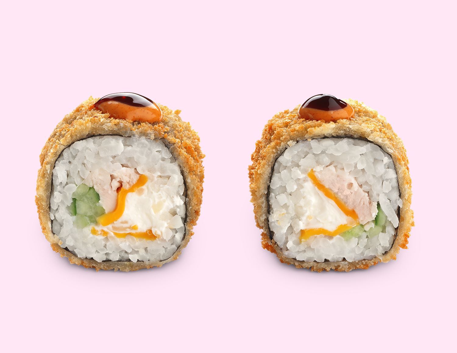 Жареный ролл cырный цыпленок