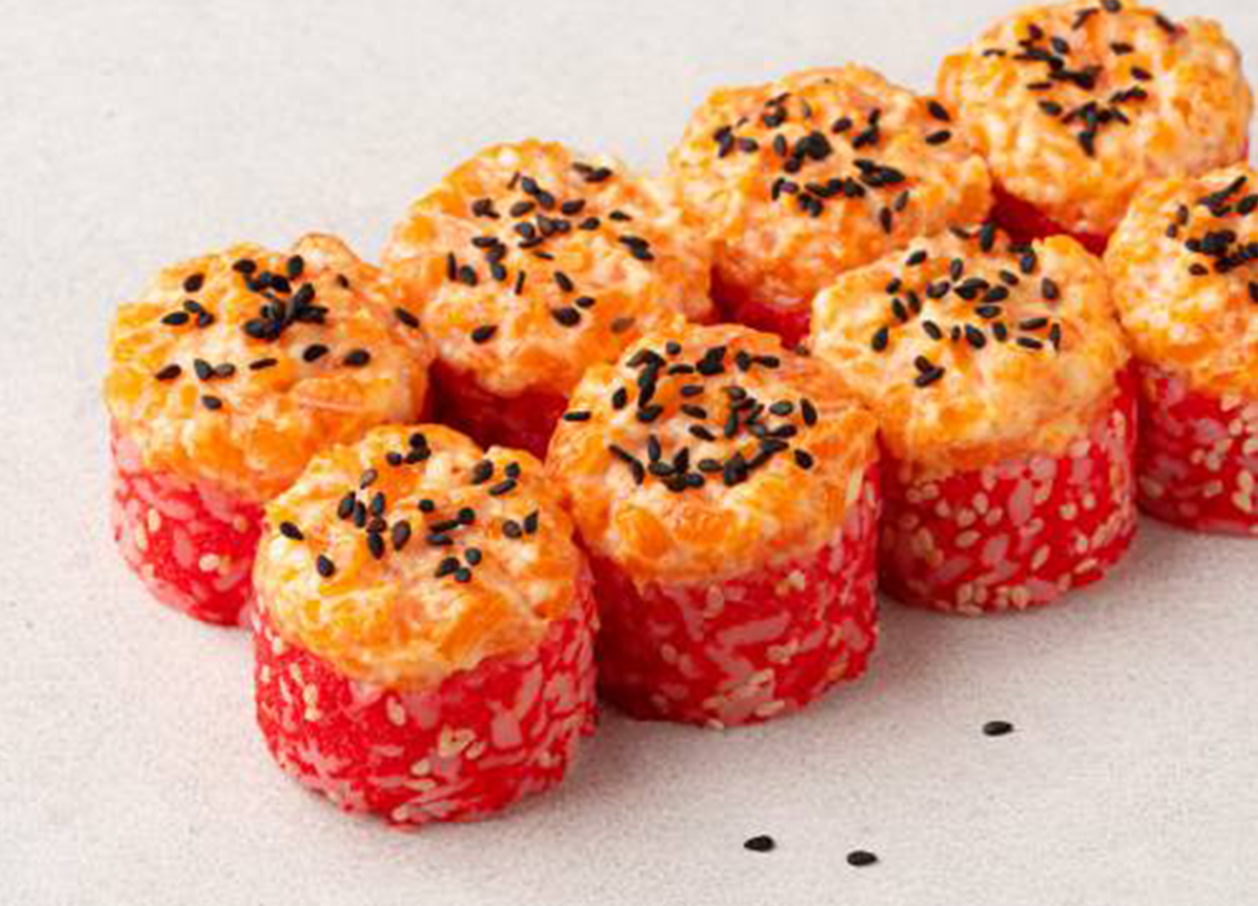 Ролл Нежный лосось с тигровой креветкой